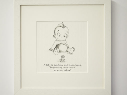 Illustration “Baby with Frog”
