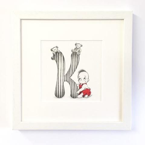 Personalised unique original gift present baby letter name