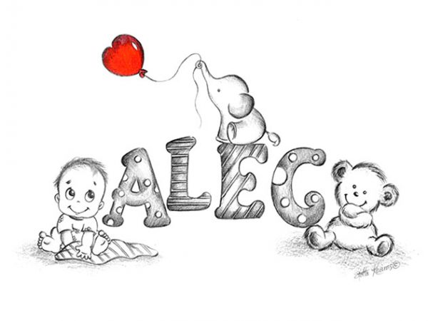 Personalized baby name gifts. The perfect gift for a new baby or birthday for older child