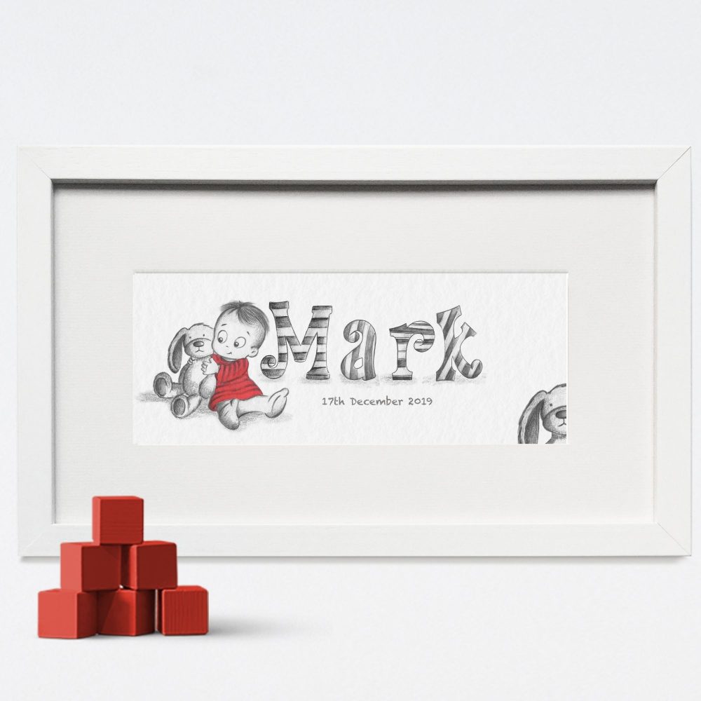 baby name picture wall art