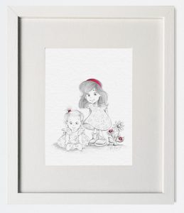 SISTERS PERSONALISED DRAWING UNIQUE GIFTS