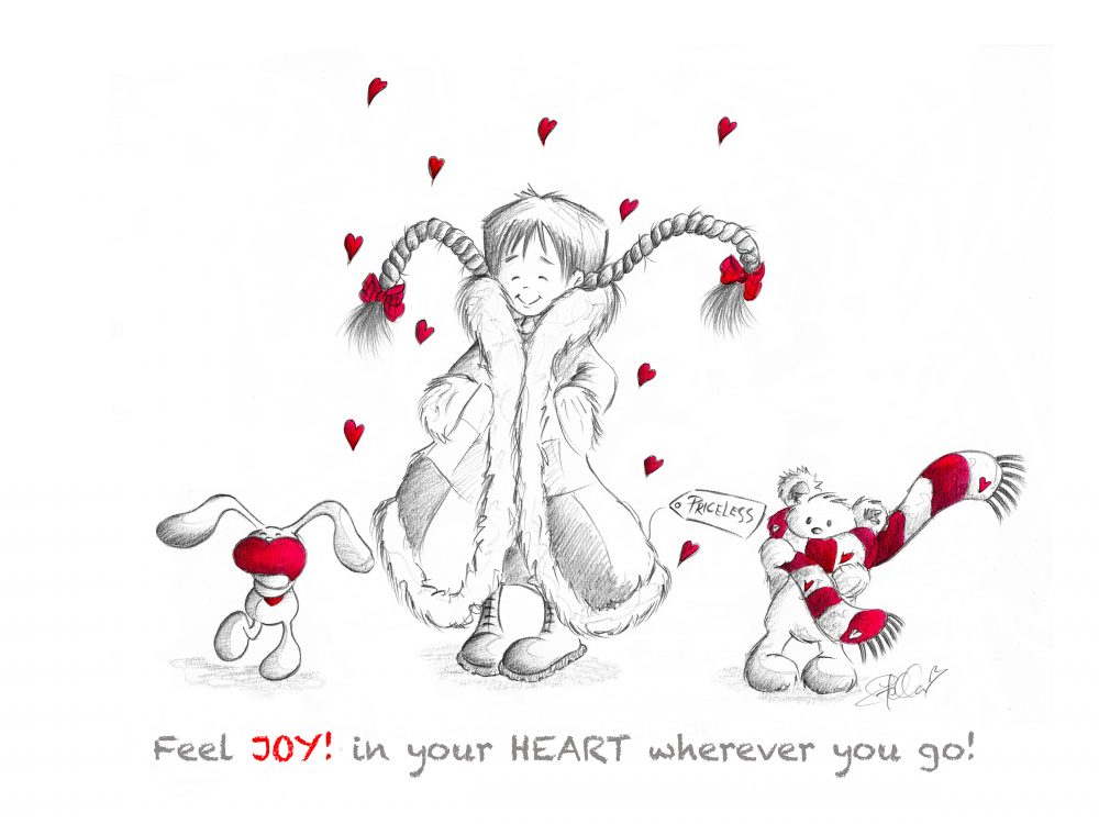 feel joy in your heart little star illustrations