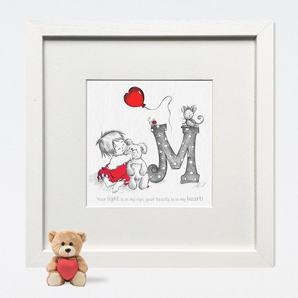 LETTER M BABY BOY BABYNAME GIFTS