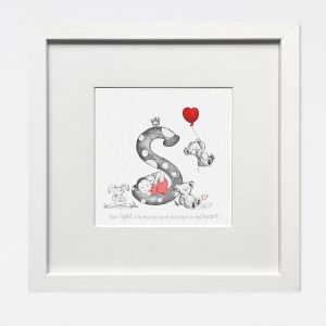 Letter S baby - new baby gift
