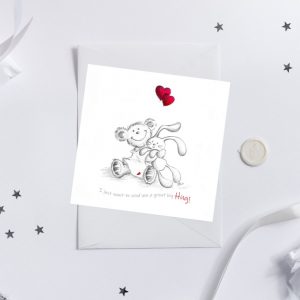 A great big hug greeting card for all occasions very cute