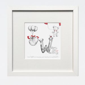 LETTER W BABY BABYNAME GIFTS