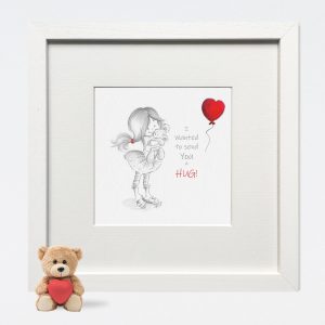 Sending you a hug! birthday gift little star illustrations uplifting gift