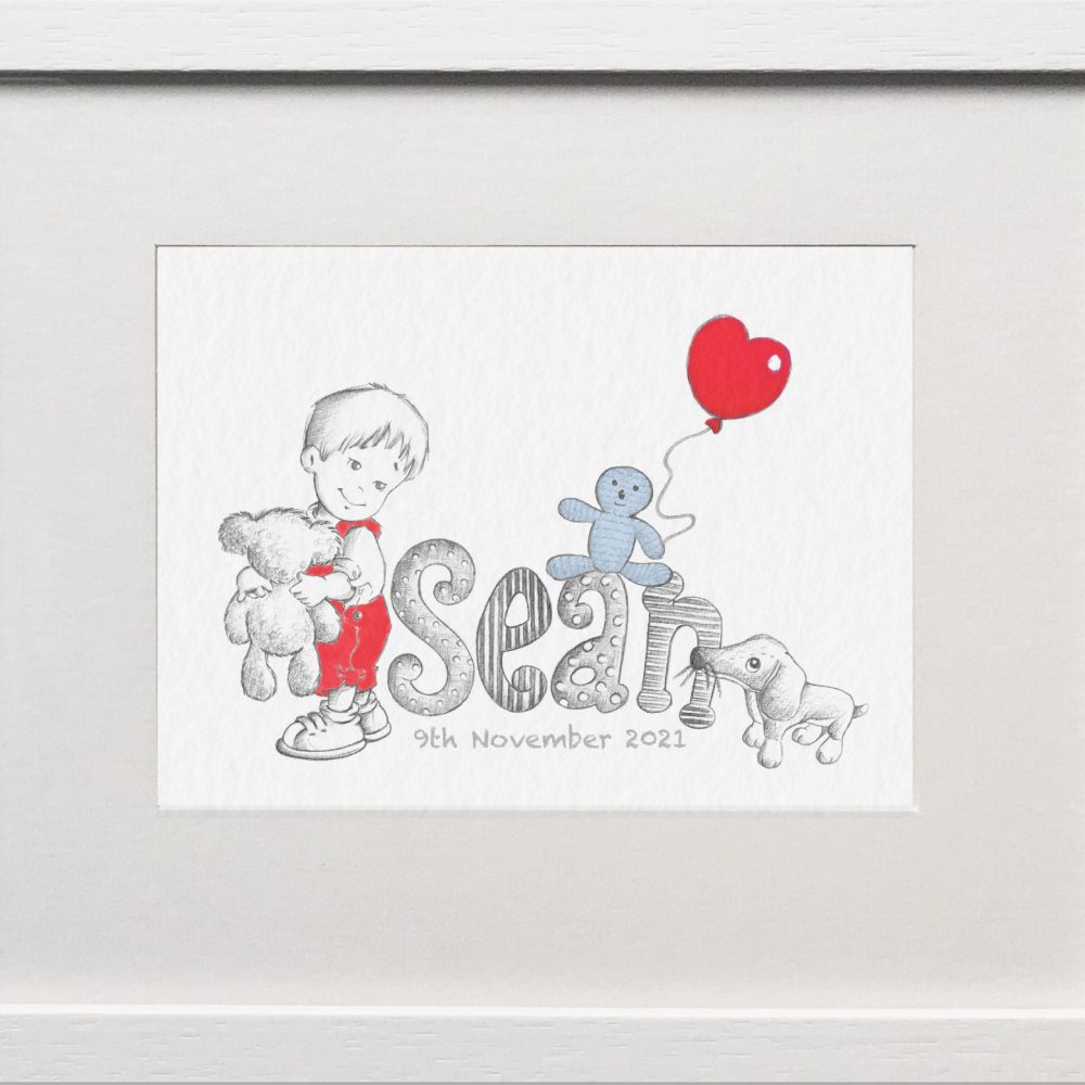 Sean - Personalised Original Name Print