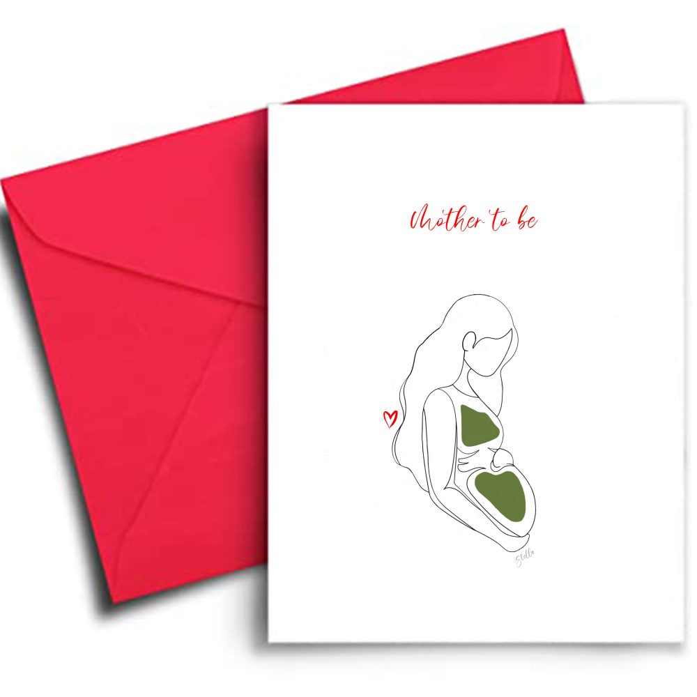 Mother to be greeting card