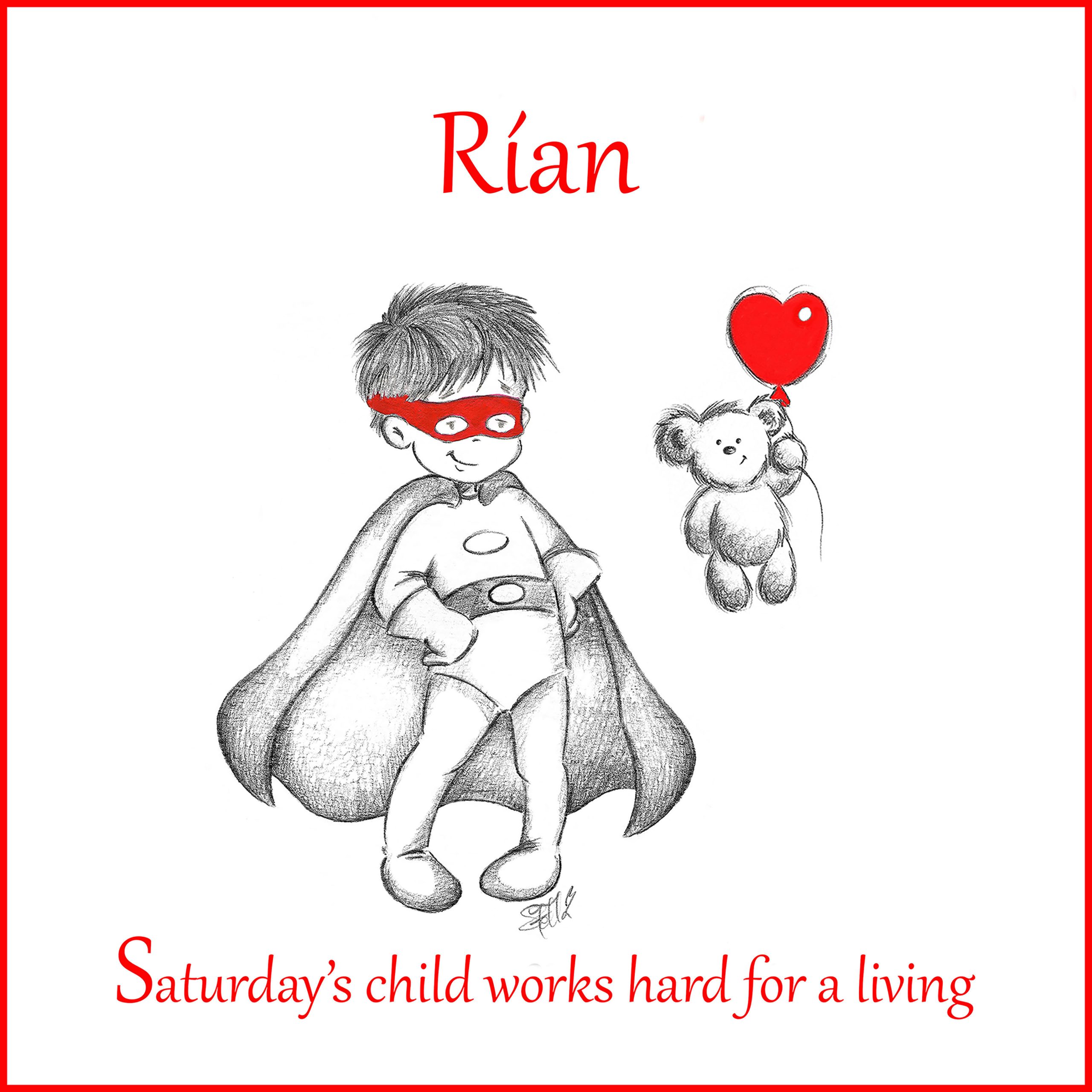 Personalised Saturday's Child Nursery Print & Gift - Image 2
